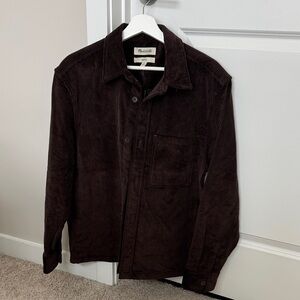 Madewell Dark Brown Corduroy Shirt Jacket